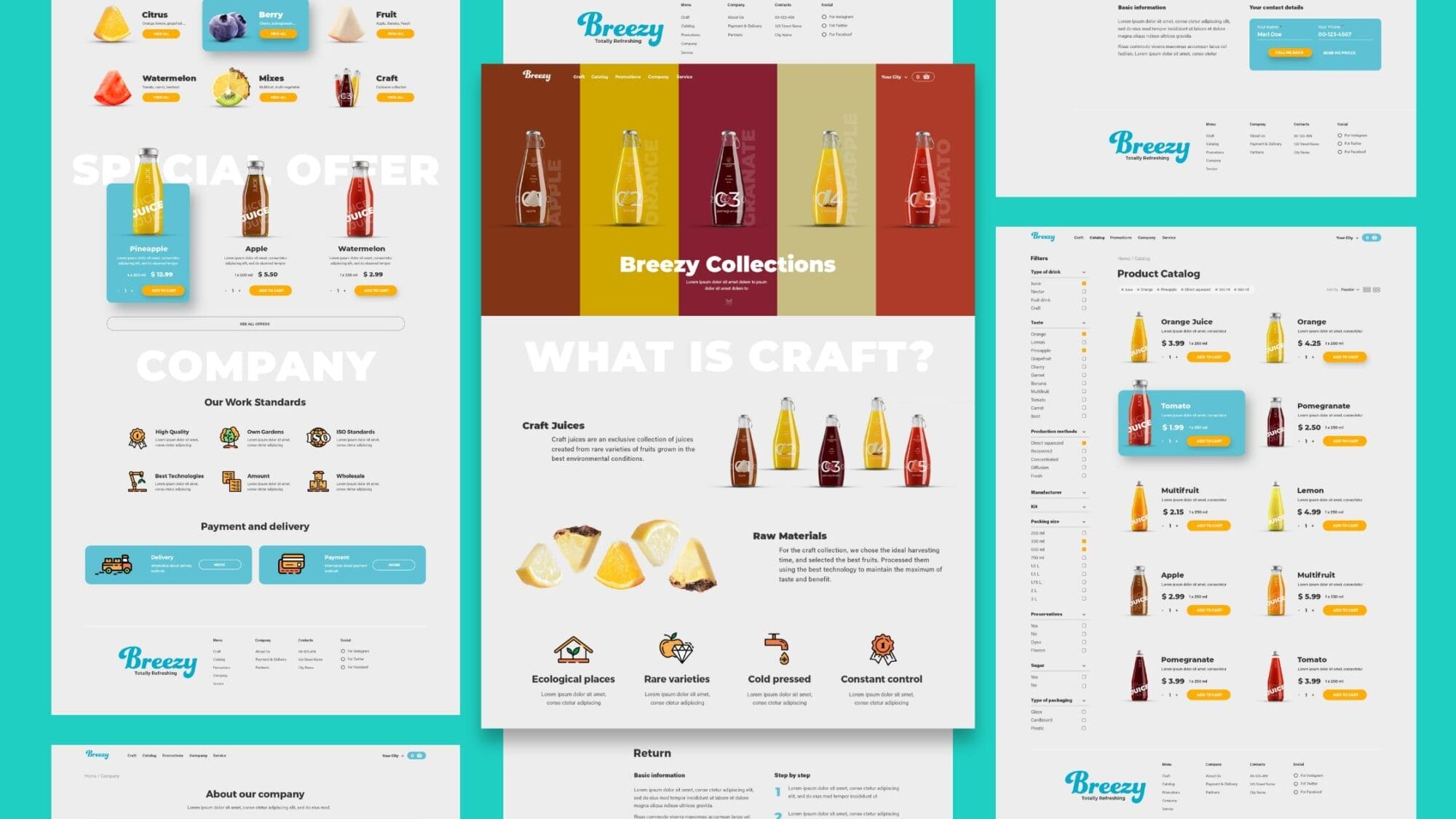 Ecommerce Mockup E-commerce sites